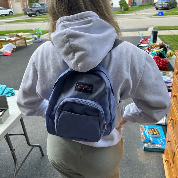 SOLD - Jansport Mini Backpack - Periwinkle - Picture 5 of 7